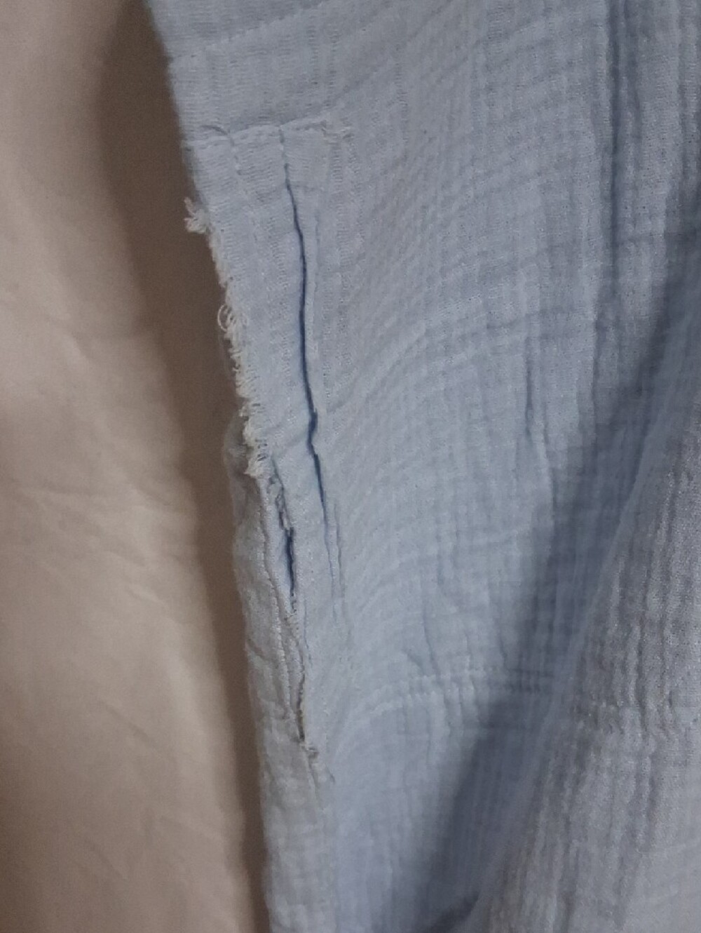 Light Blue Button-Front Women's Shirt - Picture 3 of 7